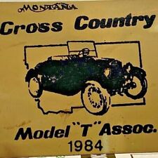 1984 Montana Cross Country Ford Model T Association Antique Car Meet Race Plaque picture