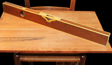 Antique Stratton Brothers Greenfield Mahogany / Brass Spirit Level picture