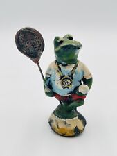 Vintage Enesco 1978 Annette Little Tennis Playing Frog Figurine picture