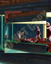 Pulp Fiction Movie Diner Scene Like 1942 Nighthawks Painting 8x10 Photo picture