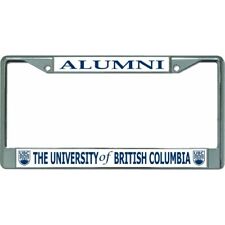 university of british columbia alumni ubc logo chrome license plate frame picture