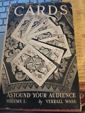 Rare 1936 Verrall Wass London England CARDS ASTOUND YOUR AUDIENCE VOLUME 1 DJ HC picture