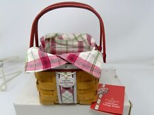 Longaberger Basket - 2013 Small Plain Tidings Tree Trimming RED picture