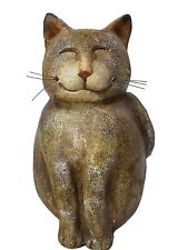 Smiling Cat Red Clay Tall 9