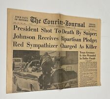 JFK Assassination,The Courier Journal Special Edition Newspaper 11/23, 1963 (W) picture