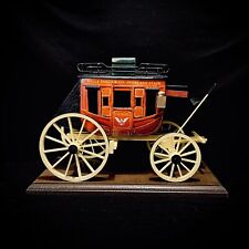 Vintage 2005 Wells Fargo Handmade Wooden Stage Coach By Oscar Cortes New In Box picture