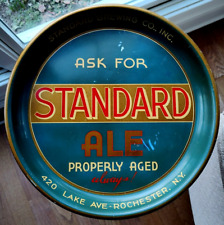 Vintage Standard Brewing Company Rochester NY Standard Ale Beer Tray picture