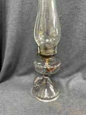 Rare Patented 1911 Antique EAPG Magnesium Glass Oil Finger Lamp Scovill Burner picture
