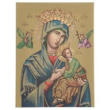 Religious Pictorial canvas painting Our Lady of Perpetual Help 20x28 inches picture