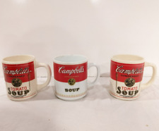 Lot of 3 Vintage Campbell's Tomato Soup Ceramic Mugs picture