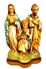 Vintage Mother Mary Joseph Jesus Holy Family Statue Figurine picture