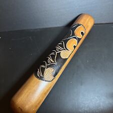 Mancala Game Vintage African Oware Hand Carved Wood Case Large 16” picture