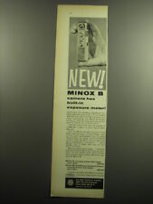1958 Minox B Camera Ad - New Minox B camera has built-in exposure meter picture