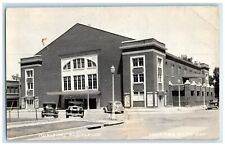 1943 Municipal Auditorium Cars Hastings Nebraska NE RPPC Photo Vintage Postcard picture