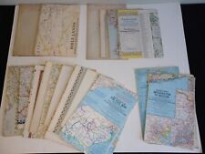 Lot Of 20 National Geographic Maps Of The World 30s, 40s, 50s, 60s picture