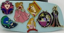 Disney Pin Lot ~ SLEEPING BEAUTY ~ 7 pc Set ~ Princess Aurora Maleficent Villain picture