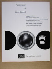 1966 Carl Zeiss Sonnar Camera Lens vintage print Ad picture