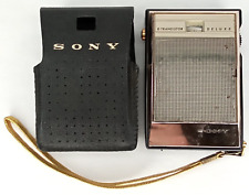 Sony TR-630 Six Transistor Deluxe Pocket Radio With Case Mid Century Electronics picture