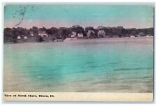 1918 View Of North Shore Houses Scene Dixon Illinois IL Antique Postcard picture