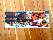 McDonald's Monopoly Game Display With Double Big Mac 90’s 1995 Translite picture