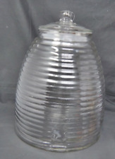 Extra Large 2.5 gal. Beehive Jar Glass Chunky Raw Honey Container Store w Cover picture