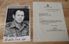1978 GENERAL MORDECHAI GUR  ISRAEL DEFENSE FORCES SIGNED PHOTO. CHIEF OF STAFF. picture