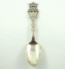 Superb Antique Denmark / Danish .800 Fine Silver Royalty Souvenir Spoon c. 1912 picture