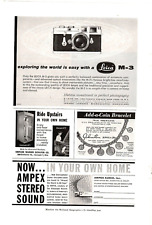 1957 Print Ad Leica M-3 Camera Exploring the World is Easy Lifetime Investment picture