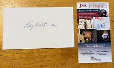 Roy Wilkins Signed Autographed 3.5 x 6 Card JSA Cert NAACP Civil Rights Leader picture