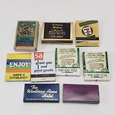 Misc Lot of Vintage Matchbox & Matchbooks. Lot of 8 7-11 Glen Echo Navy Cut Hote picture