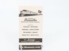 MILW Milwaukee Road Hiawatha Railroad Time Tables - September 1, 1951  picture