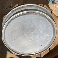 2- VTG Wear Ever Aluminum Large Oval Serving Trays 24x19x1 Pans USA Rare picture