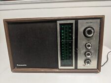 Vintage 1970s Panasonic RE-6516 AM/FM Tabletop Radio Wood Cabinet Tested Working picture