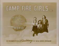 LG874 1946 Orig Photo CAMP FIRE GIRLS 34th Aniversary Young Ladies Organization picture