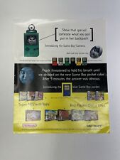 Rare Nintendo 64 n64 / game boy camera oversized promo flyer 1998 picture