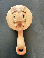 Vintage 1940s Niagara Falls souvenir horse baby celluloid rattle toy picture