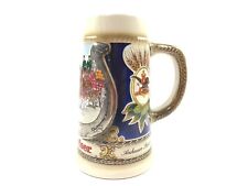 Budweiser Horseshoe Clydesdales Beer Stein Mug Staffel Stoneware W. Germany picture