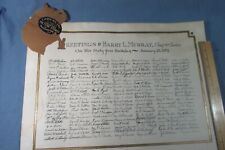 150+ AUTOGRAPHS on 1931 Washington DC DOCUMENT to Section Chief HARRY L. MURRAY picture