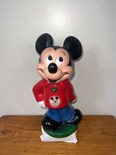 Vintage Mickey Mouse Coin Piggy Bank by Play Pal Plastics Walt Disney 1970’s picture