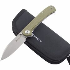 Sencut Scepter Green Micarta Linerlock Folding Pocket Knife picture