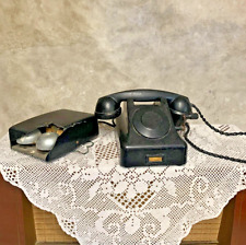 Vintage 1960s Bakelite Crank Telephone - Mid-Century Polish Classic for Decor En picture