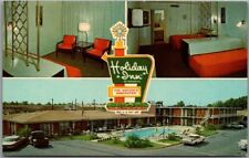 1960s Montgomery, Alabama Postcard HOLIDAY INN (Southwest) 3 Views / Roadside picture