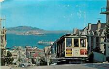 Cable Car San Francisco Hyde St Alcatraz California CA Postcard picture