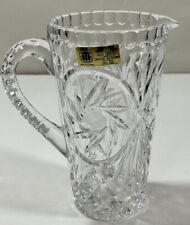 ABP Hand-Cut 24% Lead Glass Pitcher. With Tag. Tritschler Winterhalder. Exc picture