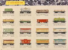 Vtg 1938 Print Ad Lionel Model Railroad O Gauge Freight Cars Retro Train Room picture