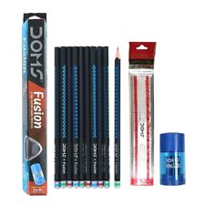 Doms Fusion Xtra Super Dark Pack of 20 Pencils Free Scale, Eraser  picture