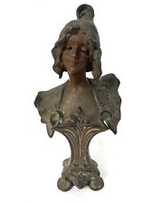Antique Henri Jacobs Bronze Bust Copyright 1904 by Napoleon Alliot / Approx 10