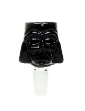 14MM Male Black Darth Vader Glass Bong Bowl Replacement Head Piece Brand New  picture