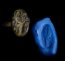 VERY RARE Knight Templars Seal Ring Artifact VIRGIN MARY Very Rare Jerusalem picture