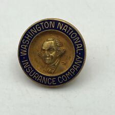 Vtg Antique George Washington National Insurance Company Screw Back Lapel Pin H7 picture